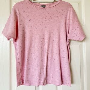 Pink top with red spots